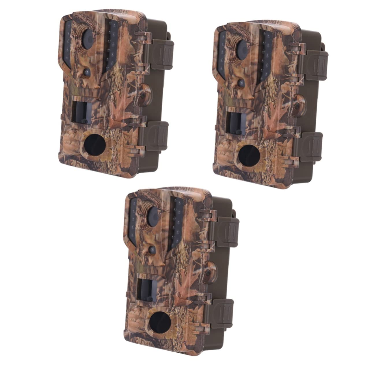 ifundom 3 Pack 20MP Outdoor Security Camera with Night Vision - Waterproof Hunting Trail Camera for Wildlife Monitoring, Home Surveillance & Nighttime Recording