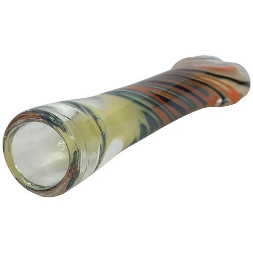 Tedrow Glass Chillum Pipe - Handmade Smoking Pipe for Herbs & Tobacco | Portable & Durable Design for Travel, Hiking & Outdoor Use