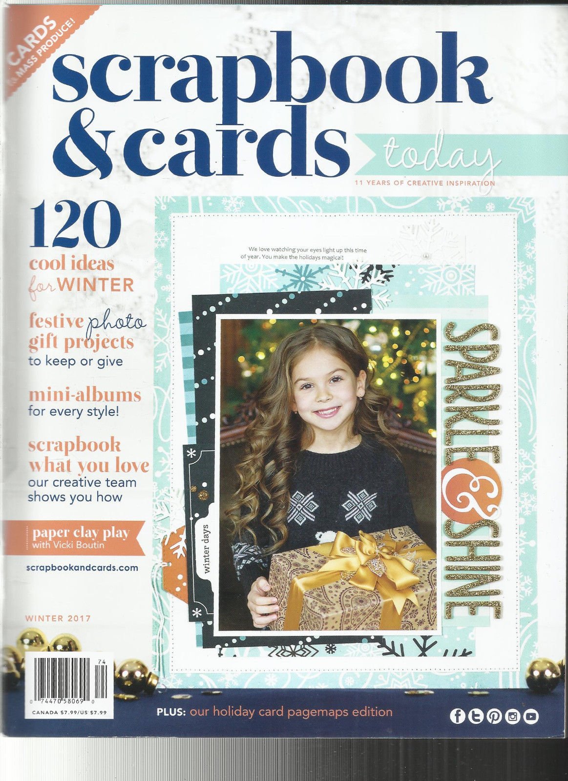 Scrapbook & Cards Today Magazine - Winter 2017 Edition | Creative Paper Crafting, DIY Greeting Cards, Memory Keeping | Perfect for Holiday Projects & Winter Scrapbooking