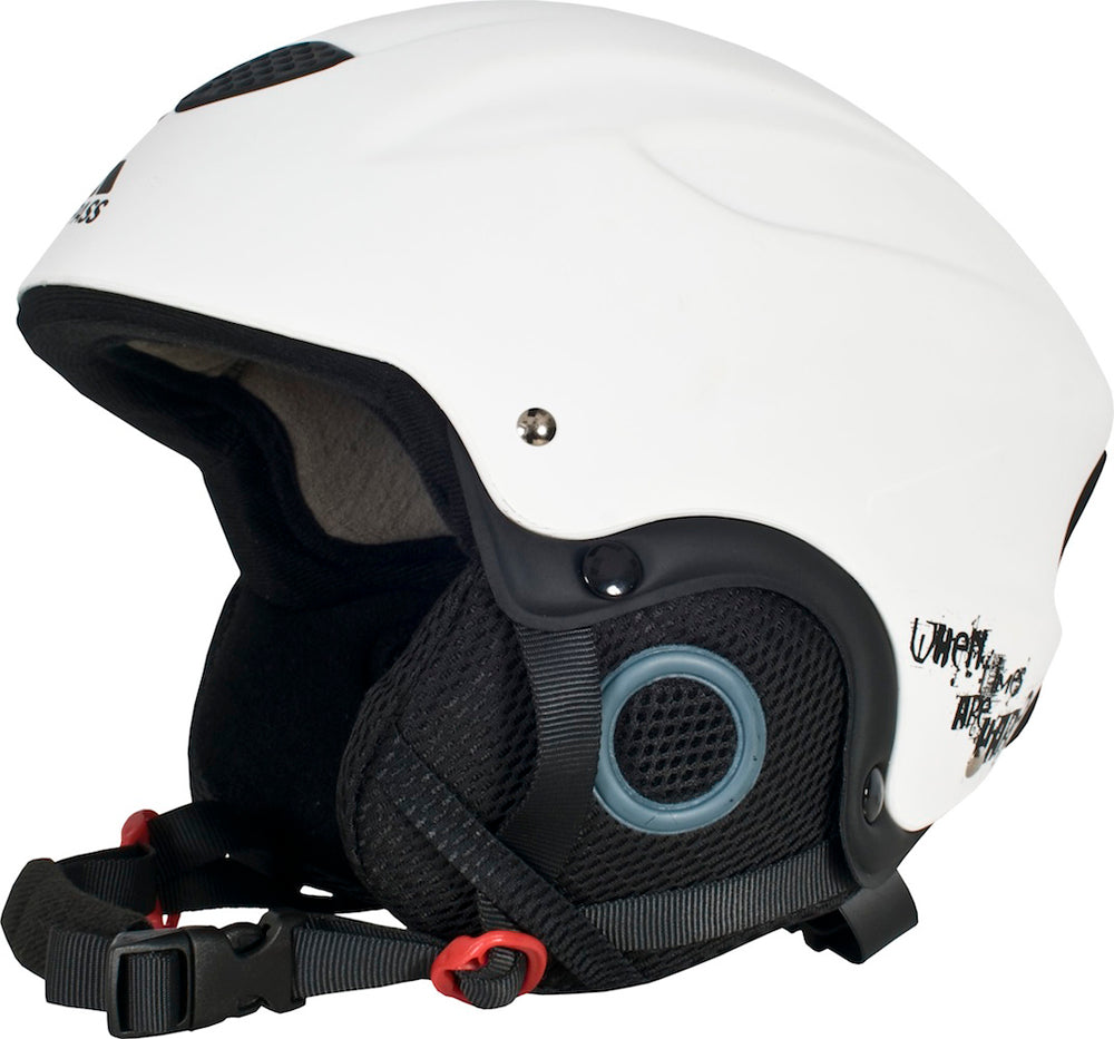Trespass Skyhigh Adults Ski Helmet - Lightweight & Durable Winter Sports Protection - White - Perfect for Skiing, Snowboarding & Outdoor Winter Activities
