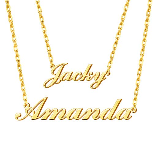 Layered Necklace with 2 Names