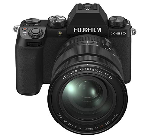 Fujifilm X-S10 Mirrorless Digital Camera with 26.1MP APS-C Sensor | 5-Axis IBIS | 4K Video | Compact & Lightweight for Travel, Vlogging & Photography