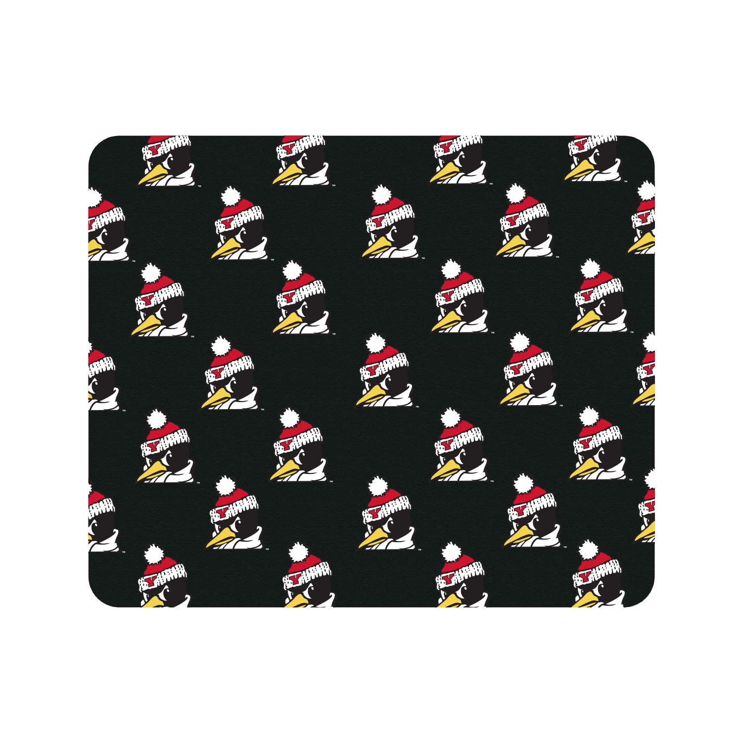 OTM Essentials Youngstown State University Standard Fabric Mouse Pad - Non-Slip Desk Accessory for Gaming & Office Use - Penguins Mascot Design - Perfect for Work, School & Home Office Setup