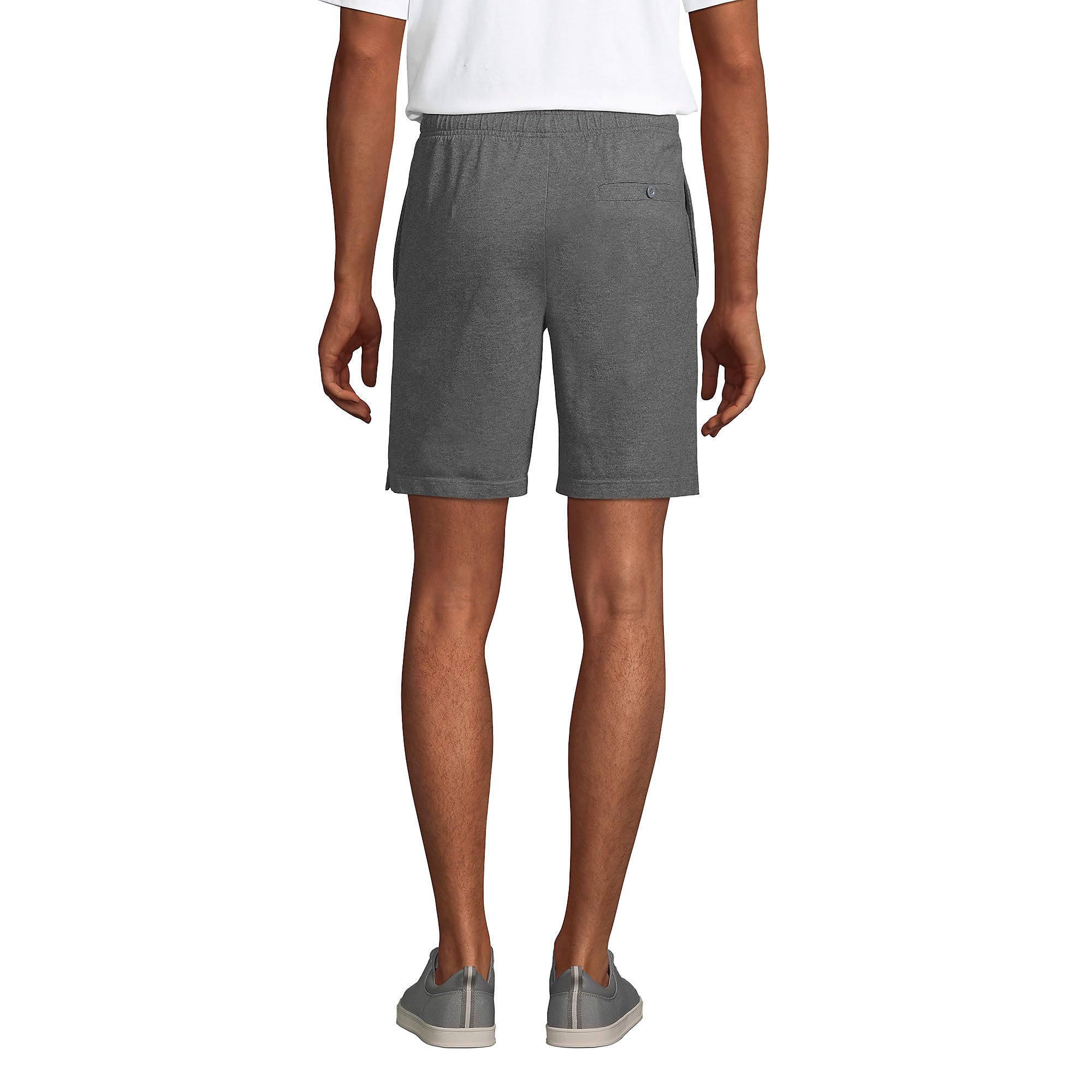 Lands' End Men's Jersey Knit Shorts - Comfortable Cotton Casual Shorts for Summer | Perfect for Beach, Lounge & Outdoor Activities