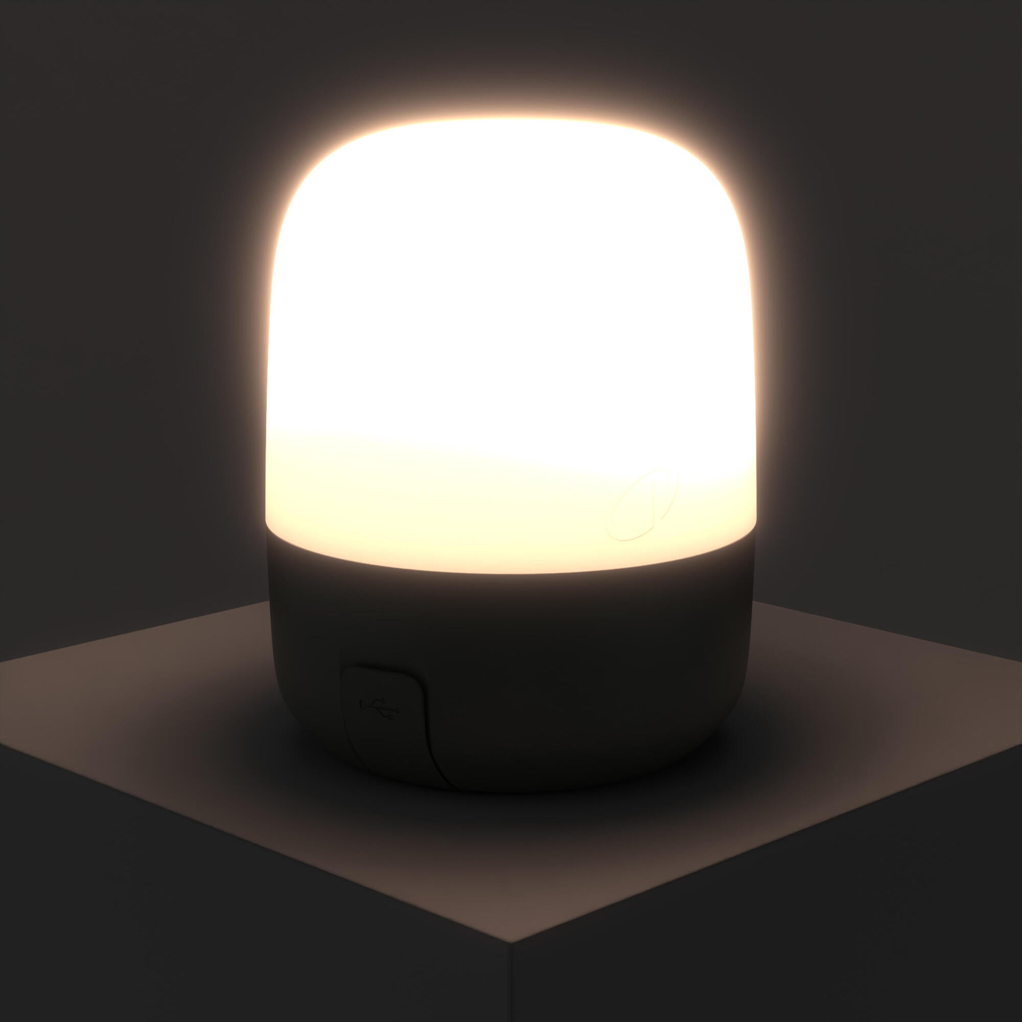 Quechua BL200 USB C Rechargeable Camping Lantern - 200 Lumens LED Light for Outdoor Adventures, Hiking, Emergency & Power Outages