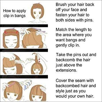 Paradise® Clip-In Synthetic Bang Hair Extensions - Uncut Front Fringe for Women & Girls (Dark Brown) | Perfect for Cosplay, Daily Styling & Volume Boost
