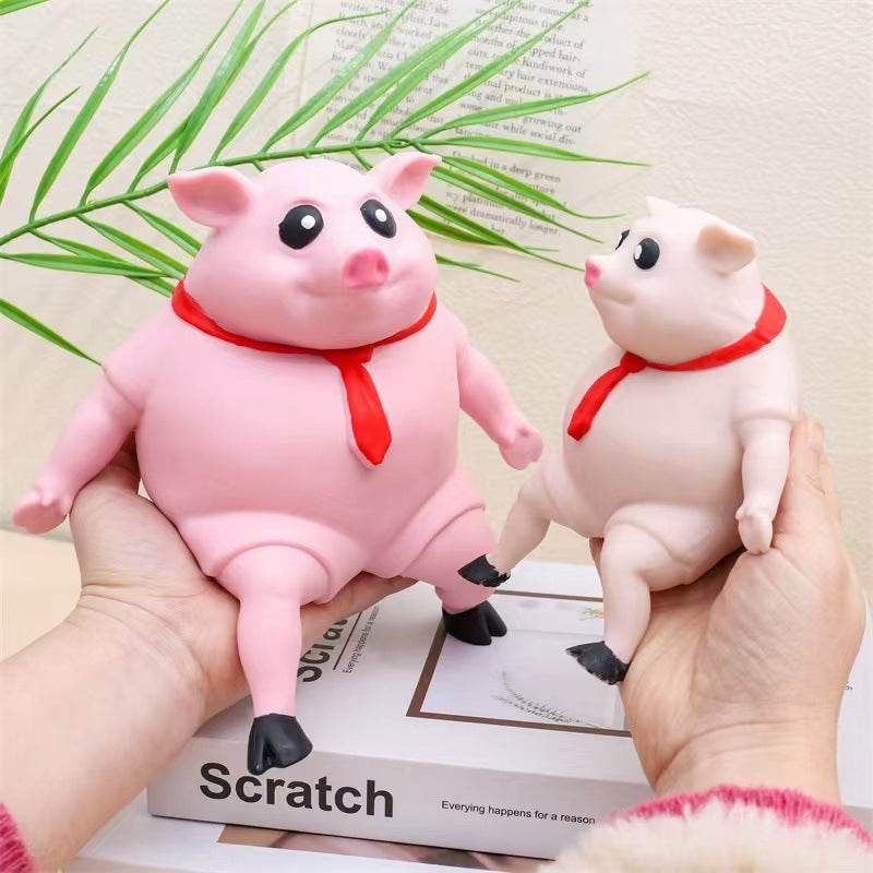 Stress Relief Pig Squishy Toy - Cute Slow Rising Anti-Anxiety Fidget Sensory Toy for Kids & Adults - Perfect for Office, School, Travel & Home Relaxation