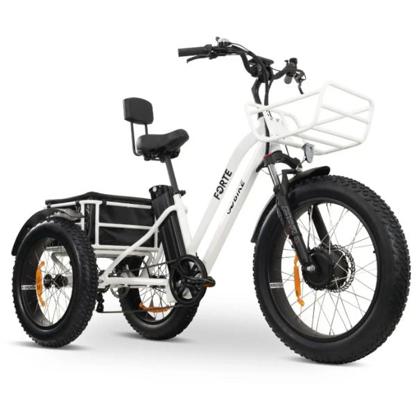 Go Bike FORTE Electric Tricycle for Adults - 750W Motor, 48V 15Ah Battery, 25MPH Speed - Perfect for Commuting, Grocery Shopping & Senior Mobility