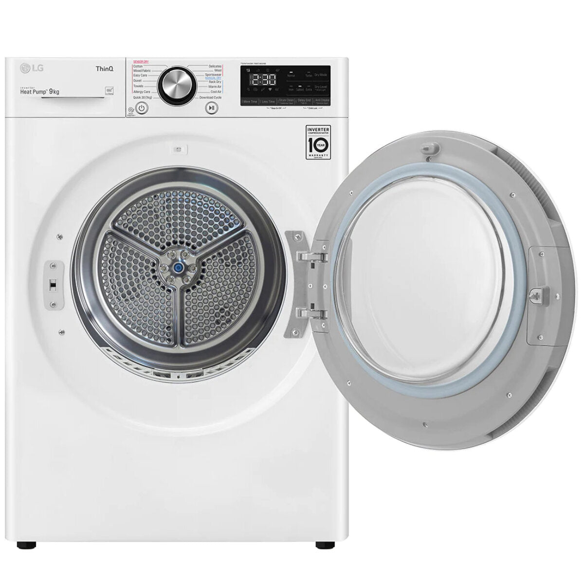 LG Series 9 9kg Heat Pump Dryer with Inverter Control DVH9 09W - Energy Efficient & Quiet Laundry Solution for Apartments & Small Homes