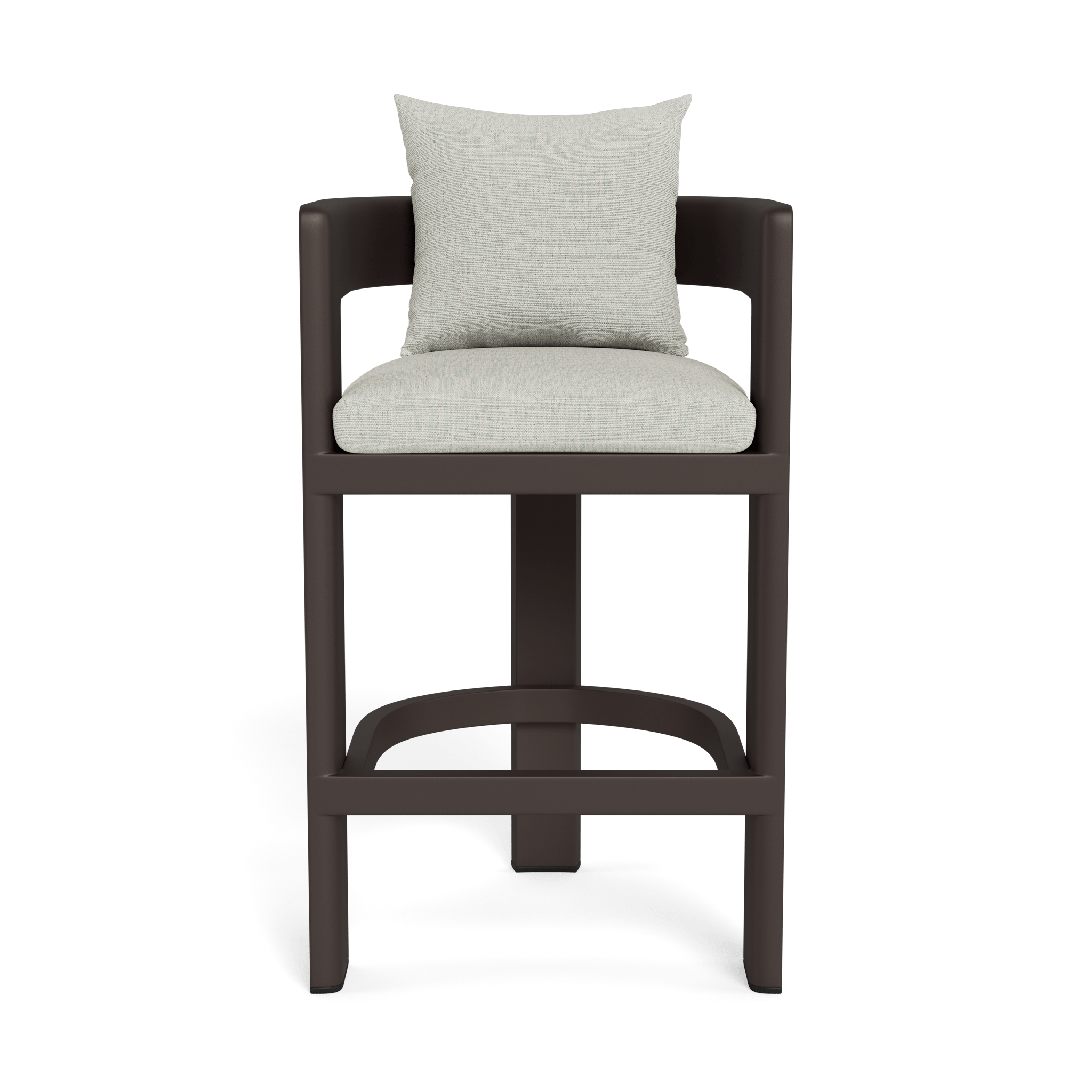 Victoria Aluminum Bar Stool - Adjustable Height Modern Kitchen Counter Stool with Padded Seat - Perfect for Home Bar, Kitchen Island & Dining Room Decor