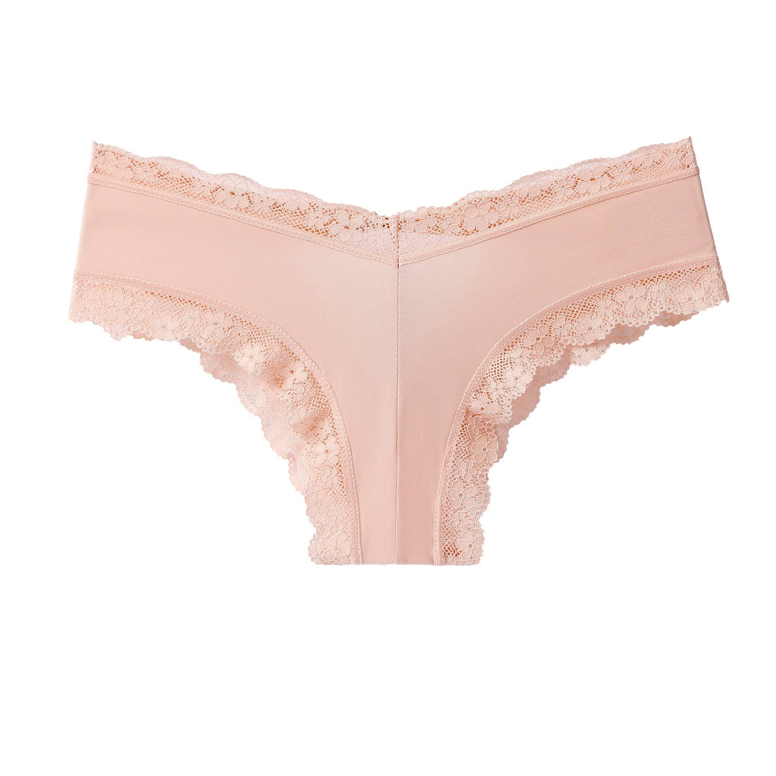 Sexy Women's Transparent Lace Briefs - Cotton Hollow Breathable Underwear for Daily Wear & Special Occasions