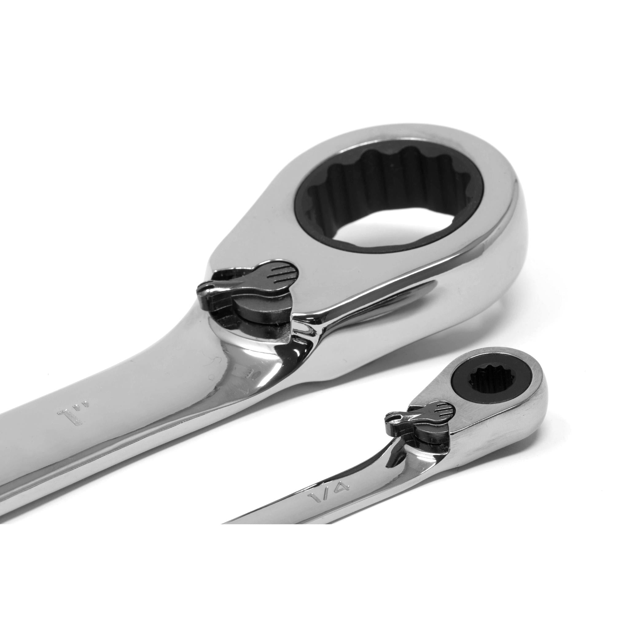 WEN WR132 13-Piece Professional Grade Reversible Ratcheting SAE Combination Wrench Set with Storage Rack - Perfect for Automotive Repair, DIY Projects & Home Maintenance