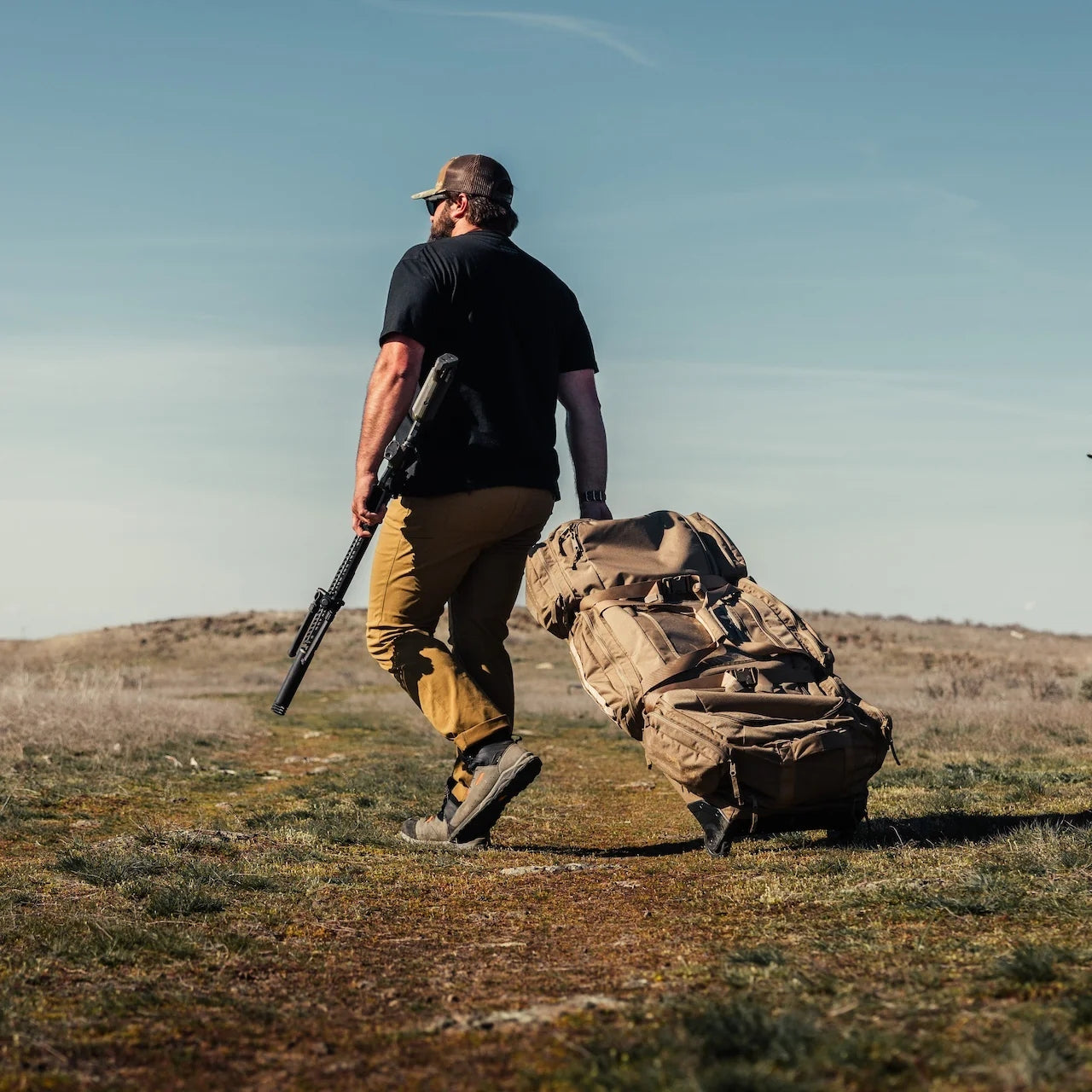Eberlestock Hercules Tactical Duffel Bag with Locking Zippers - Durable Military Backpack for Travel, Camping & Outdoor Adventures | Waterproof Gear Storage for Hiking, Hunting & Tactical Use