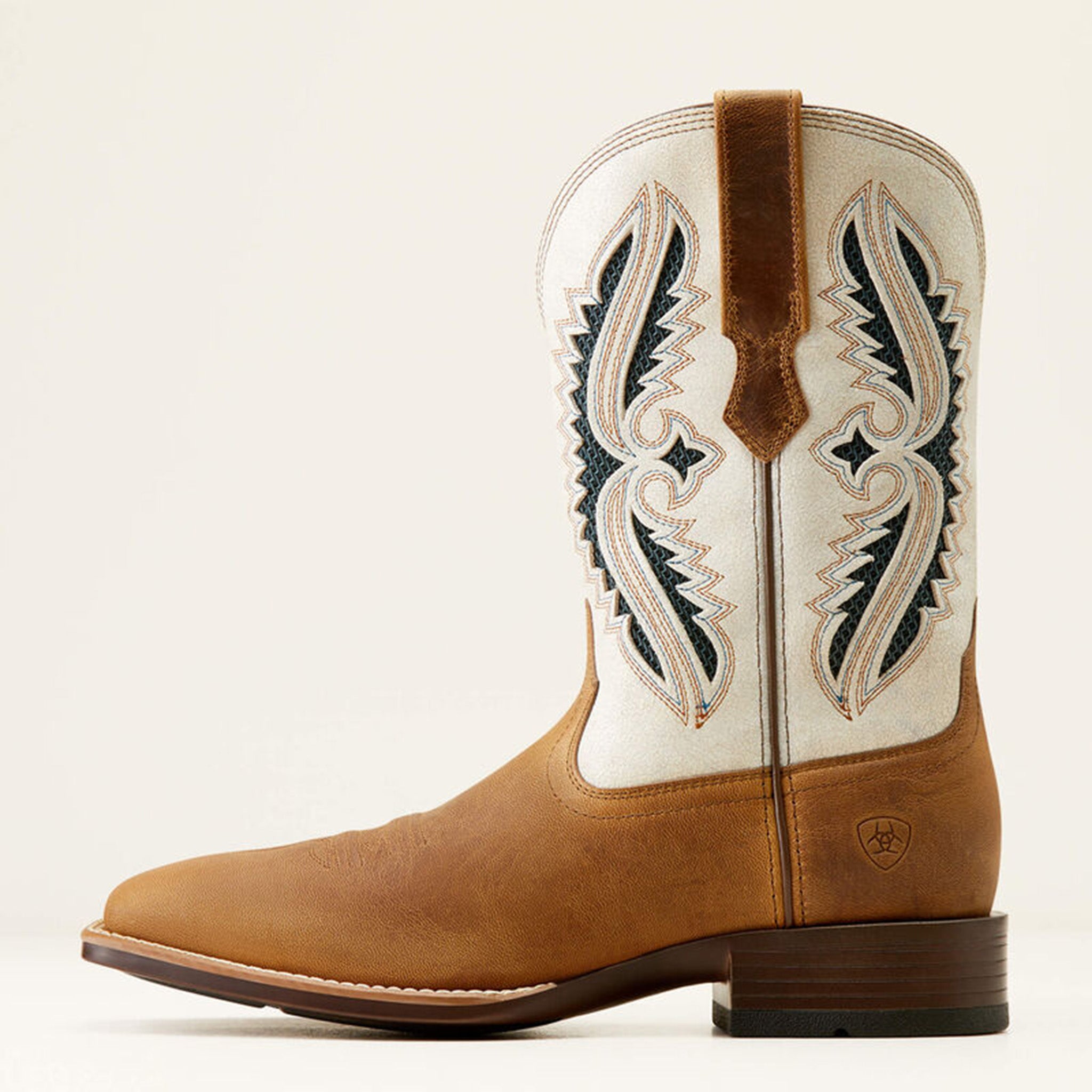 Ariat Men's Marble Tan Rowder VenTek Work Boots - Durable Leather Western Boots for Cowboy, Ranch Work & Outdoor Activities