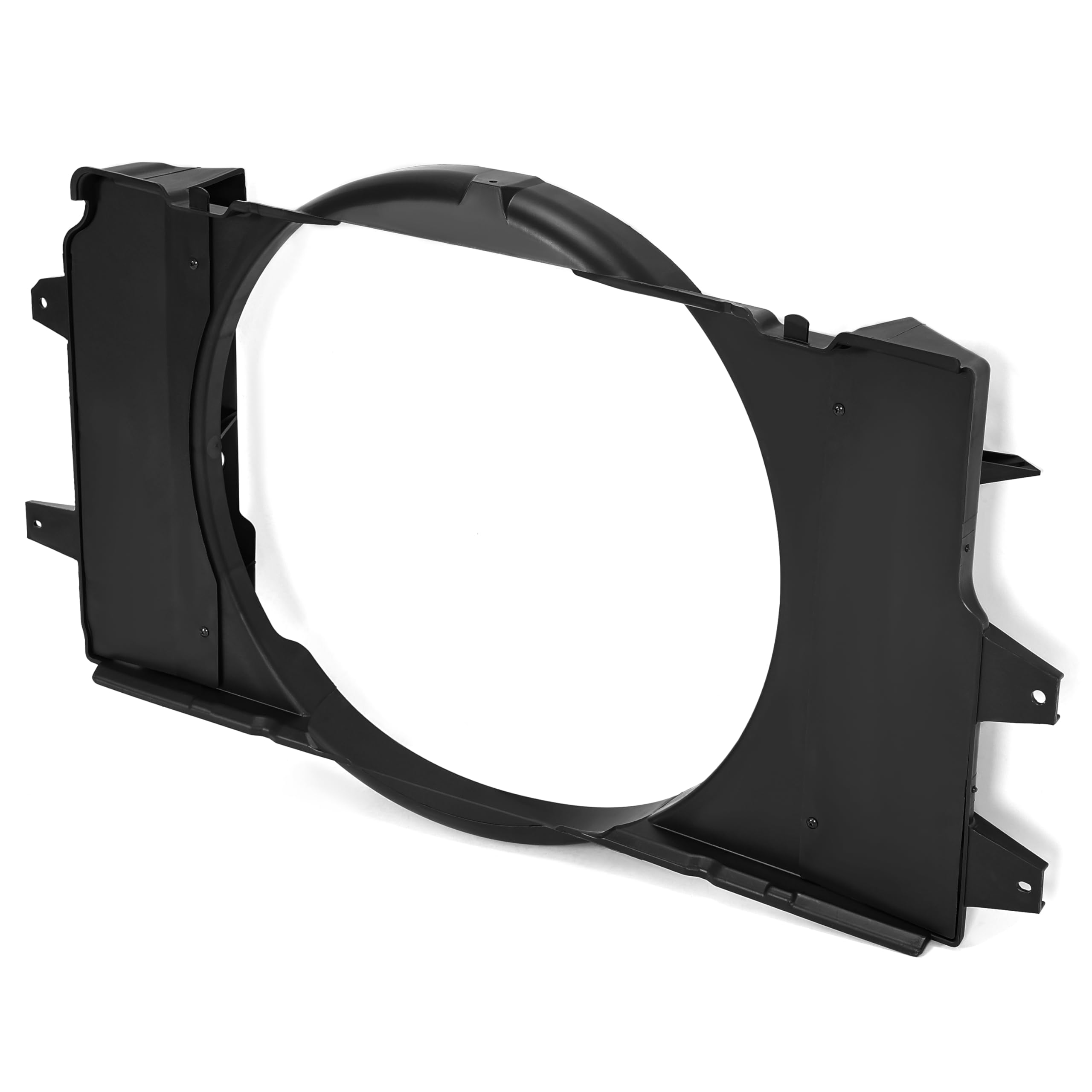 HECASA Replacement Fan Shroud for 1994-2002 Dodge Ram 2500 3500 - Compatible with 52028003AB - Durable Glass Fiber Reinforced Polypropylene Radiator Cooling Fan Cover (Black) - Perfect for Engine Cooling System Maintenance & Repair