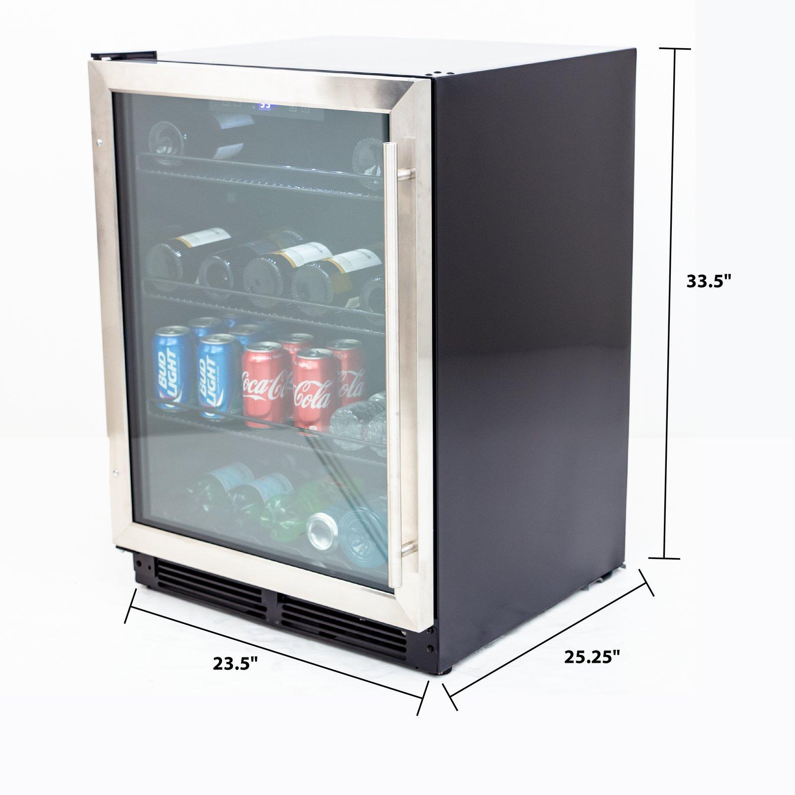 Avanti BVB52T4S 133 Can Beverage Cooler Refrigerator - Energy Efficient Compact Drink Fridge for Soda, Beer & Wine Storage - Perfect for Home Bar, Office, or Man Cave