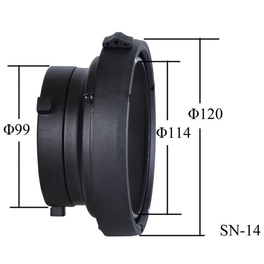 Bowens to Elinchrom Mount Adapter Ring - Compatible Speedlight & Studio Flash - Perfect for Photography, Portrait & Product Shoots