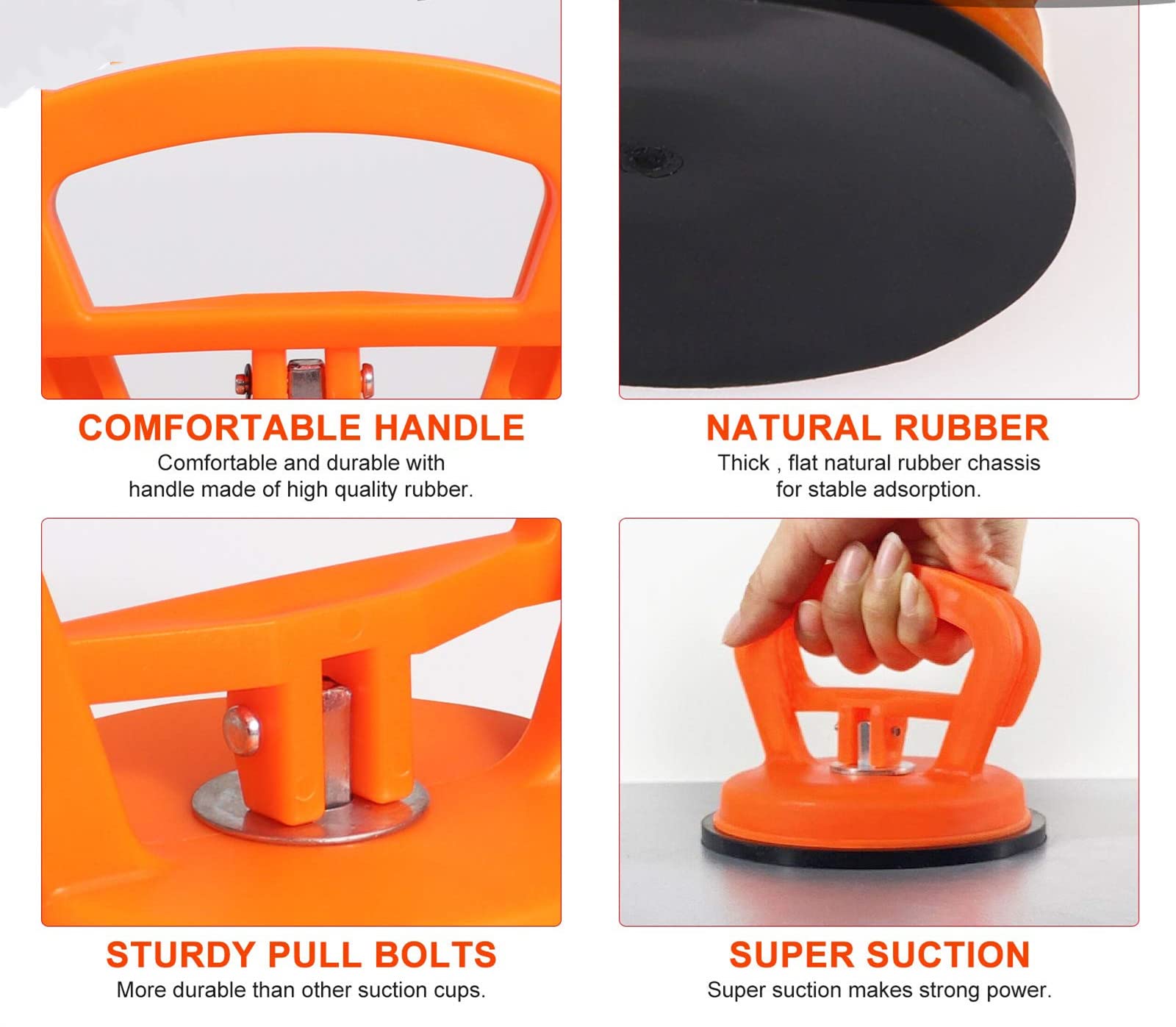 2-Pack Car Dent Puller Kit - Suction Cup Dent Remover Tool for Paintless Dent Repair | Car Body, Refrigerator & Tile Dent Removal | Includes Handle Lifter for Easy Use | Perfect for DIY Auto Repair & Home Maintenance