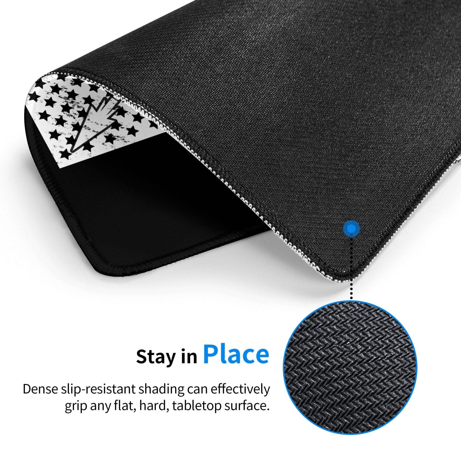 SIYTUAU American Flag Hunting Mouse Pad - Waterproof, Non-Slip Rubber Base, 10x12 Inch Gaming & Office Mousepad for Laptop & PC - Perfect for Gamers, Office Work & Patriotic Decor