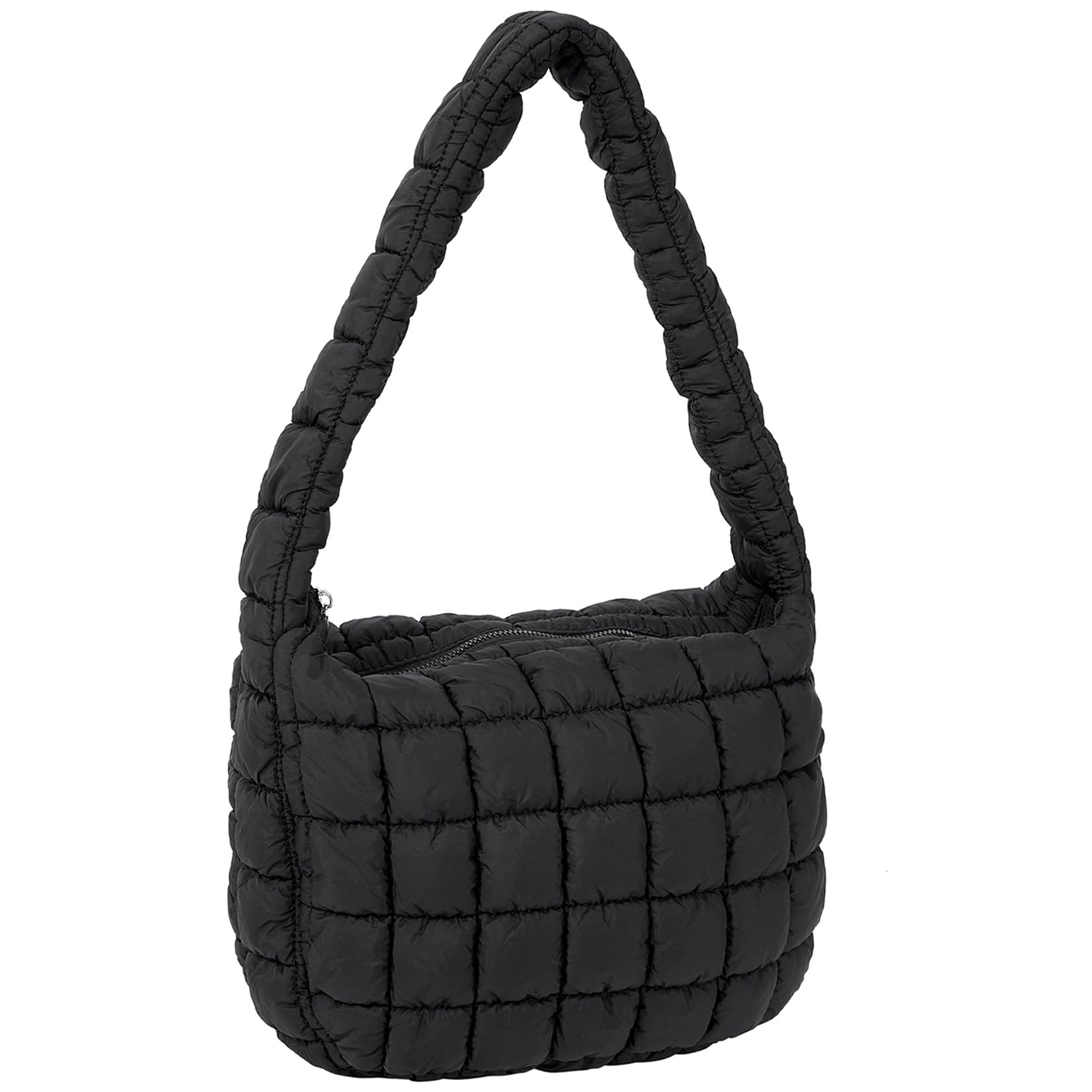 Komorebi Quilted Puffer Tote Bag for Women - Lightweight Nylon Padded Shoulder Bag | Perfect for Work, Travel & Daily Use