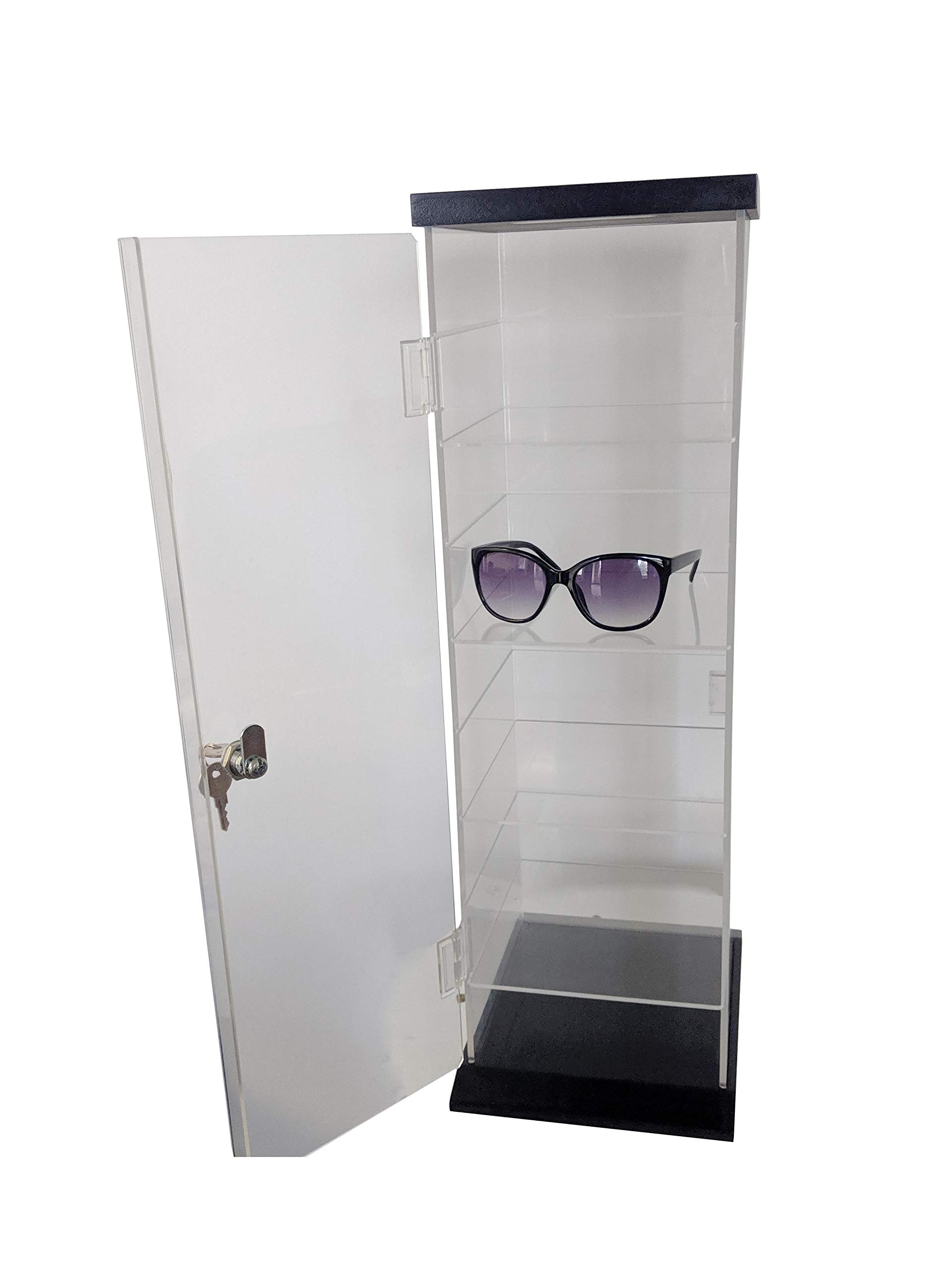 FixtureDisplays® 9-Tier Acrylic Eyewear Display Stand for Sunglasses & Reading Glasses - 8