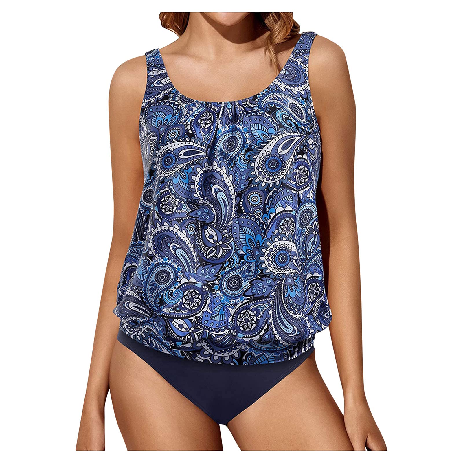 Smooto Women's Plus Size One Piece Swimsuit - XXL Dark Blue Surfer Swimwear for Beach, Pool & Water Sports | 2021 Clearance Bikini Alternative