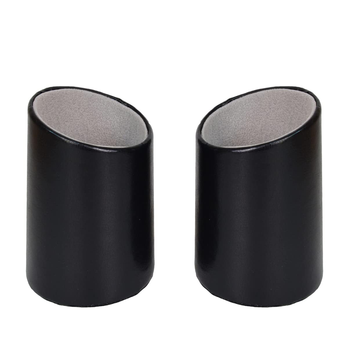 2 Pack PU Leather Eyeglasses Holder Stand - Stylish Desk & Nightstand Organizer for Glasses, Sunglasses, and Reading Glasses | Perfect for Home, Office, or Travel Use