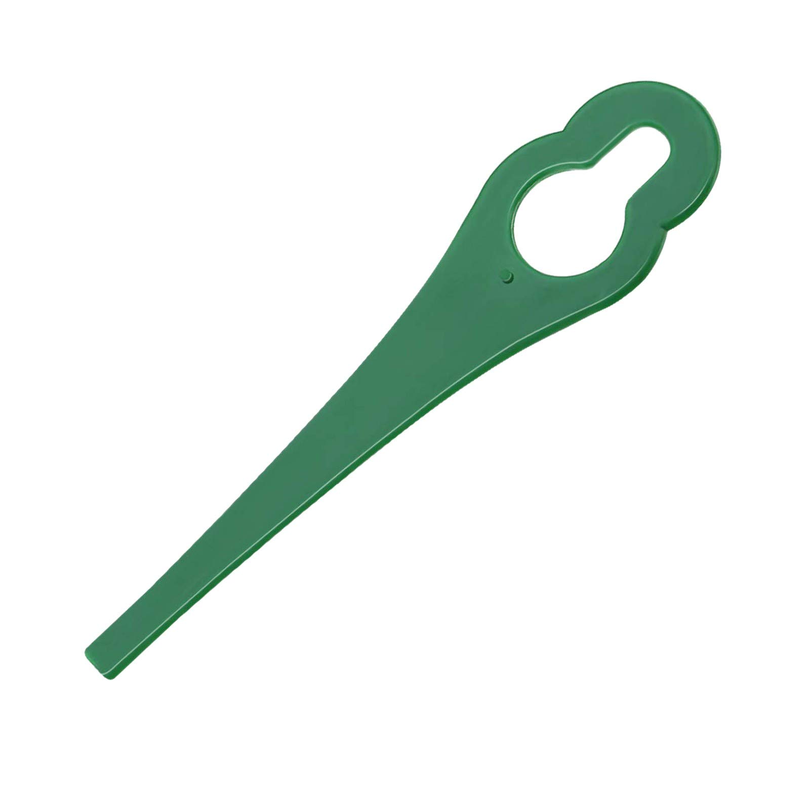 83mm Replacement Lawn Mower Blades - 100 Plastic Garden Blades for Patio, Yard & Lawn Care (Green, One Size) - Perfect for Trimming Grass, Maintaining Garden Edges & Landscaping