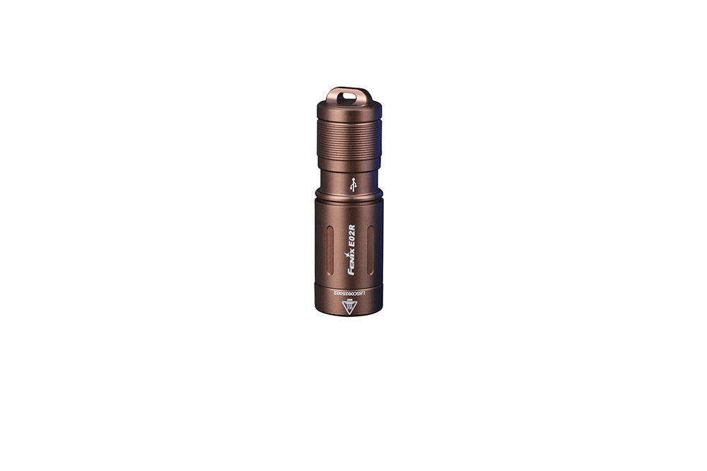 Fenix E02R Ultra-Bright LED Keychain Flashlight - Compact, Rechargeable, Waterproof for Camping, Hiking & Emergency Use