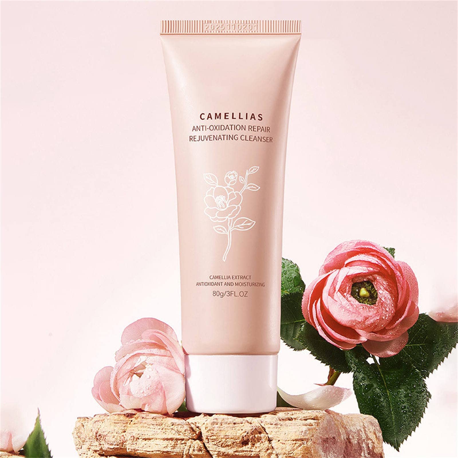 Camellia Anti-Oxidant Facial Cleanser - Deeply Moisturizing, Purifying & Oil Control Gentle Face Wash (80ml) for Daily Skincare Routine | Stress-Relief Body Wash for Relaxing Bath Time