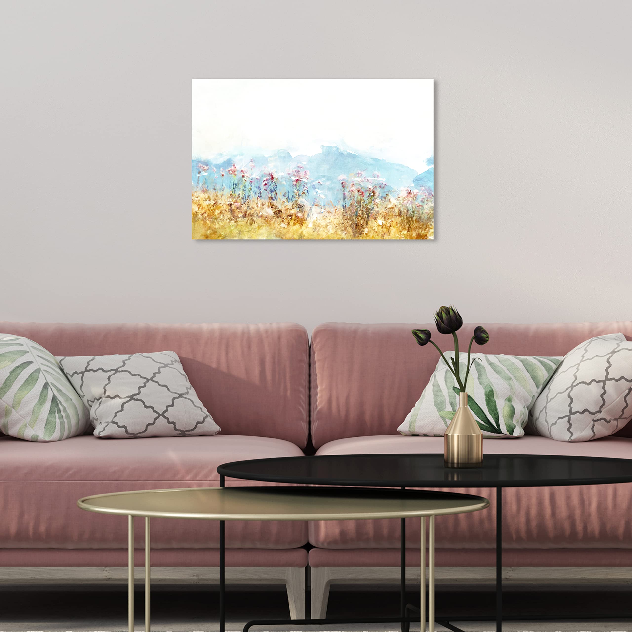 Oliver Gal Artist Co. Provence Landscape Wall Art Canvas Print - 15x10 Inch Yellow & Blue Nature Painting - Modern Home Decor for Living Room, Bedroom & Office