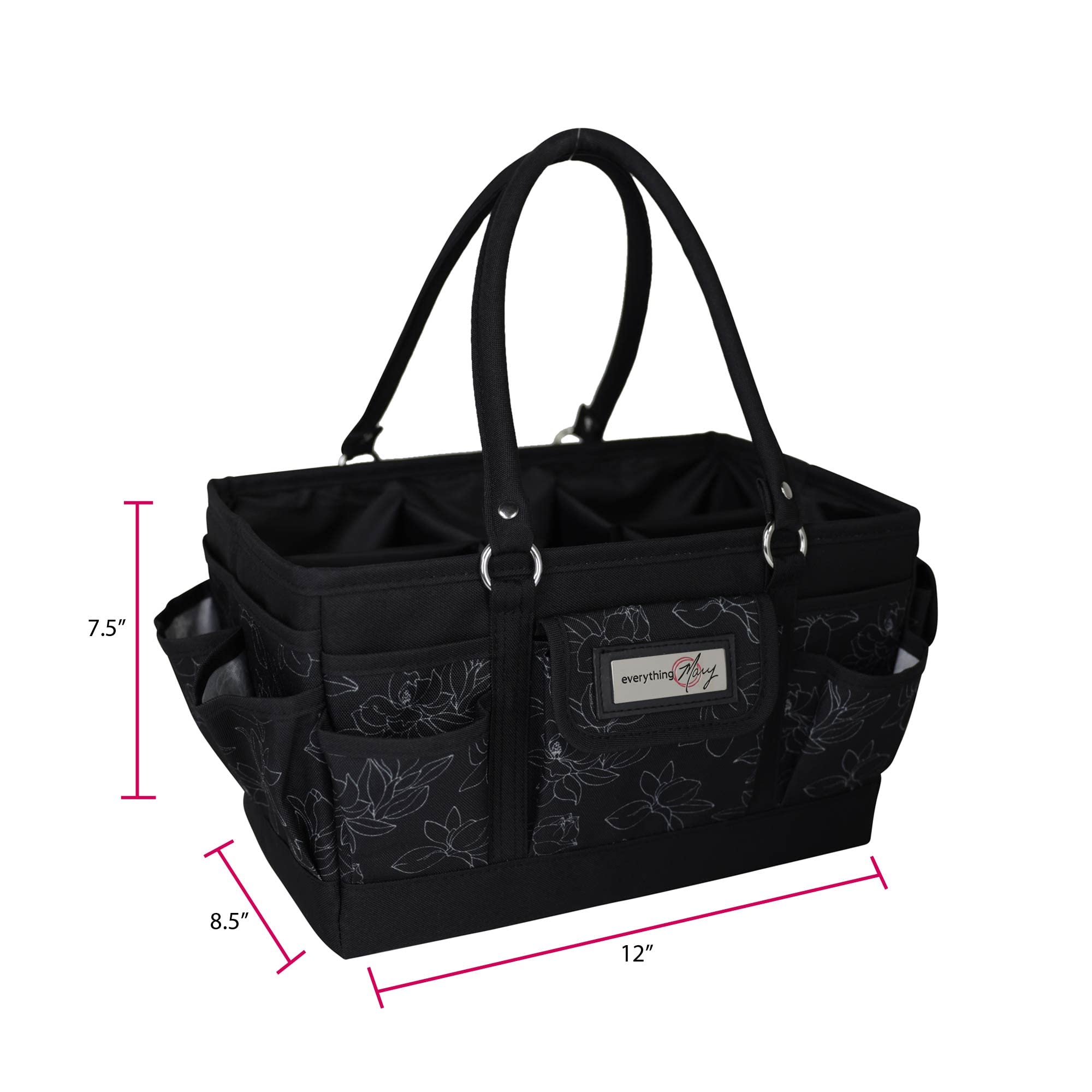 Everything Mary Deluxe Collapsible Storage Organizer with Handles - Multipurpose Foldable Tote for Diapers, Toys, Office Supplies & Travel Essentials | Perfect for Nursery, Car, Home & On-the-Go Organization