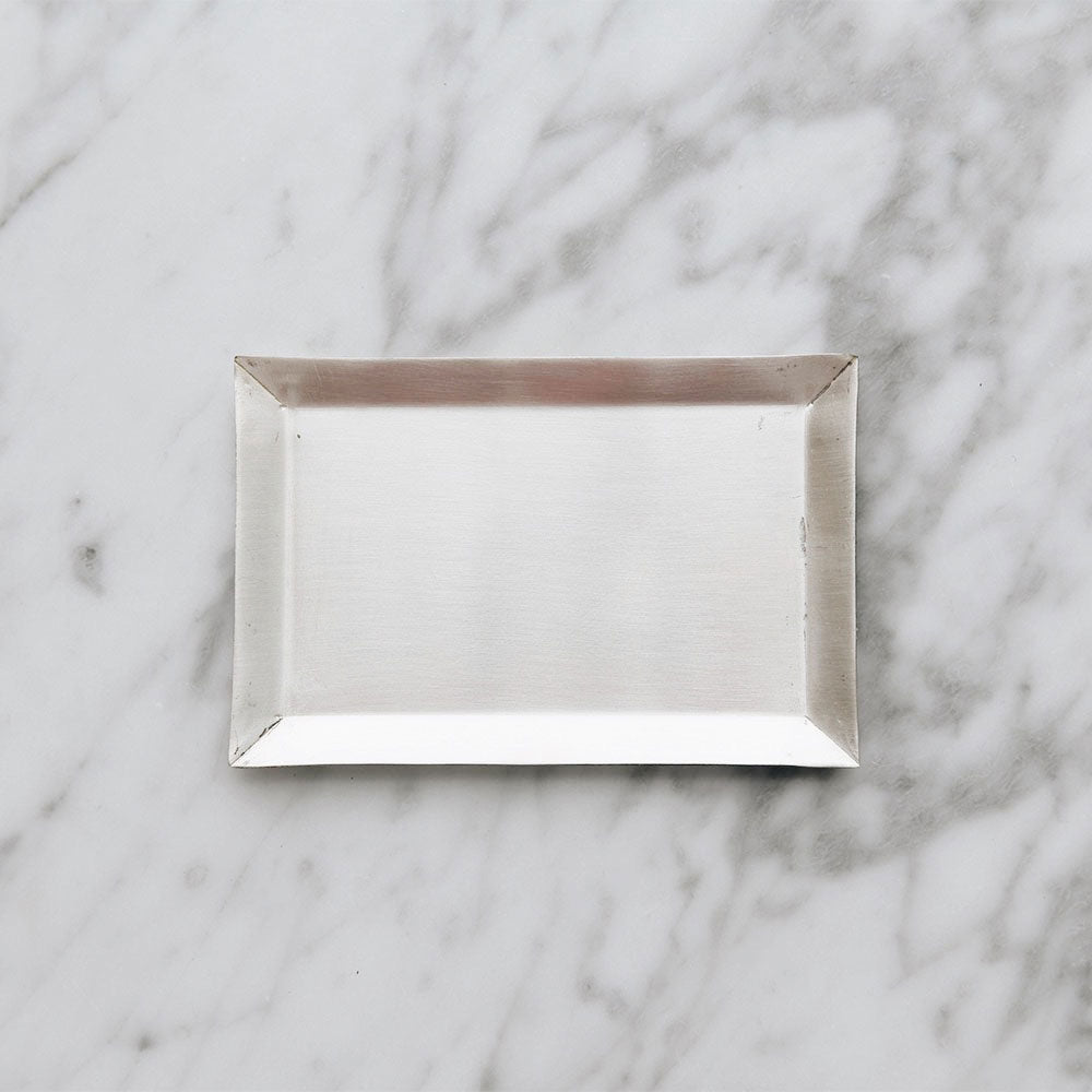 Silver Plated Small Rectangle Serving Dish - Elegant Appetizer Tray for Parties, Weddings & Home Decor