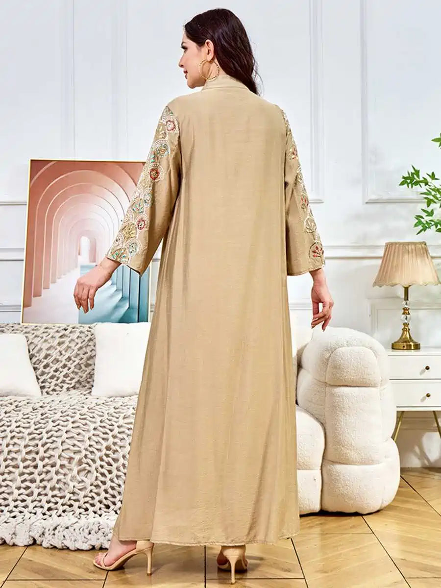 Elegant Sequin Eid Caftan Dress for Women - Glamorous Kaftan Gown for Celebrations, Evening Parties & Special Occasions | Perfect for Eid, Weddings, and Festive Events