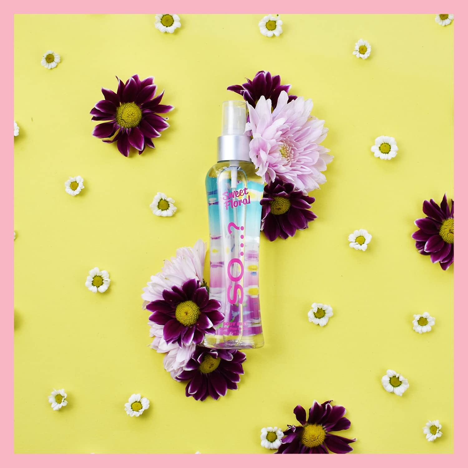So...? Sweet Floral Body Mist Fragrance Spray - 3.4oz Long Lasting Perfume for Women | Floral Scent for Daily Wear, Date Night & Special Occasions