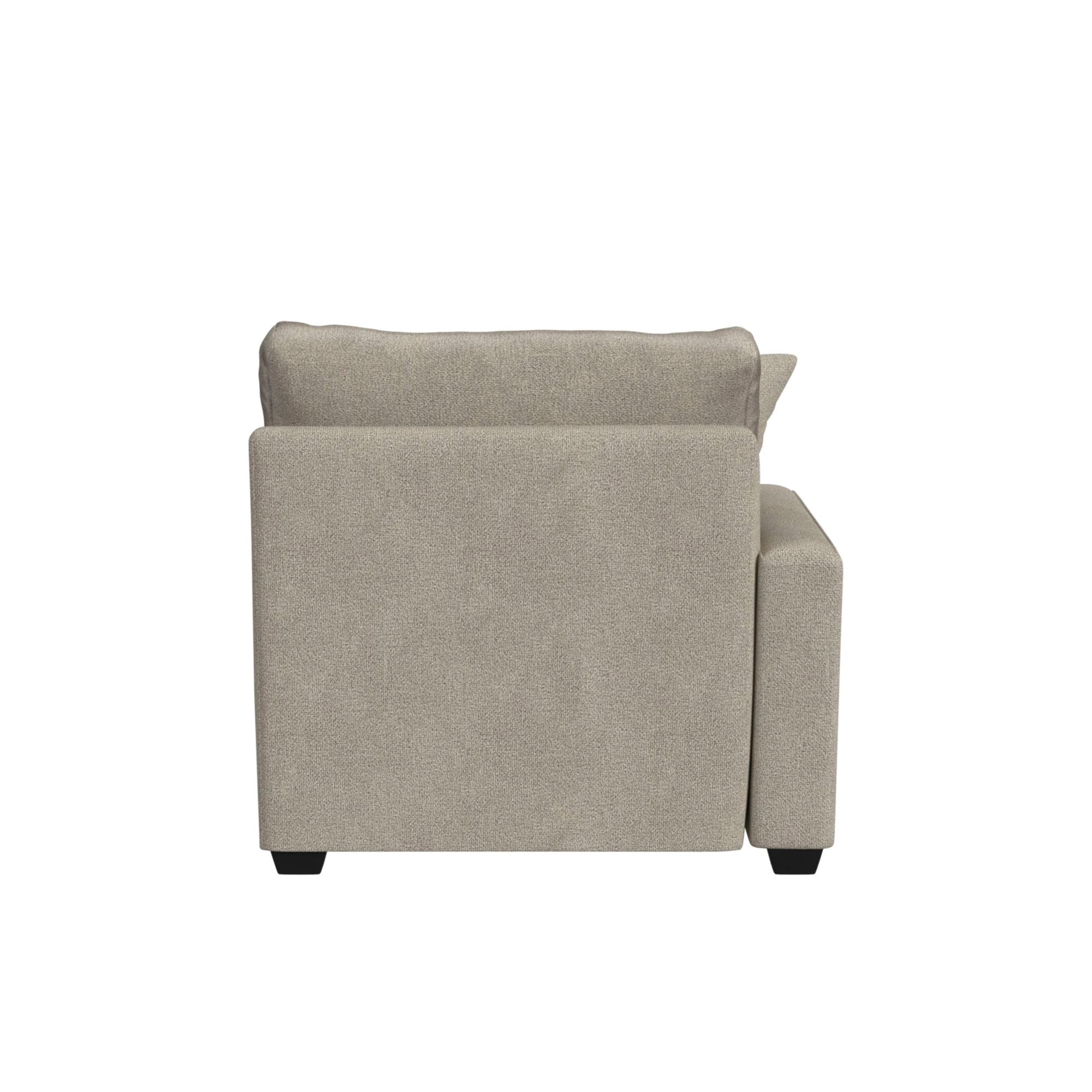 Simply Elements Left Chaise Sectional Sofa - Modern L-Shaped Couch with Reversible Chaise for Living Room, Lounge, and Family Room Comfort
