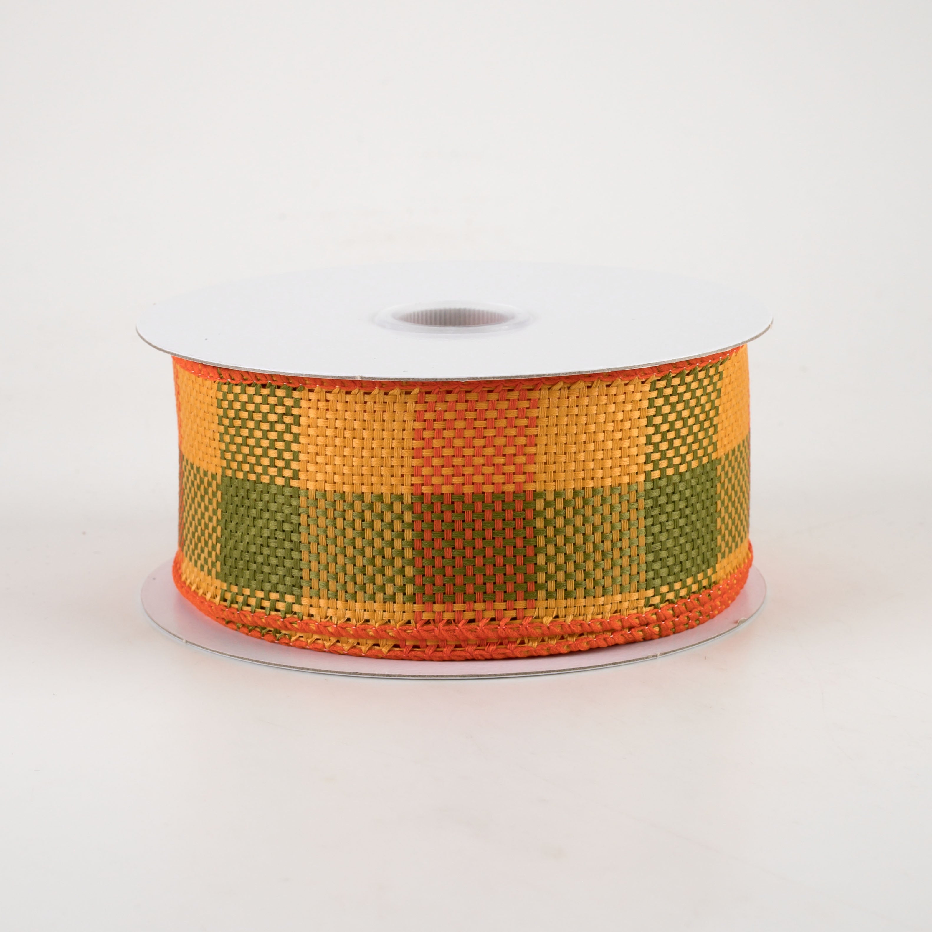 1.5 Inch Faux Burlap Wide Check Ribbon - 10 Yards Rustic Fall Decor Ribbon for Gift Wrapping, Wedding Favors, DIY Crafts and Seasonal Home Decor