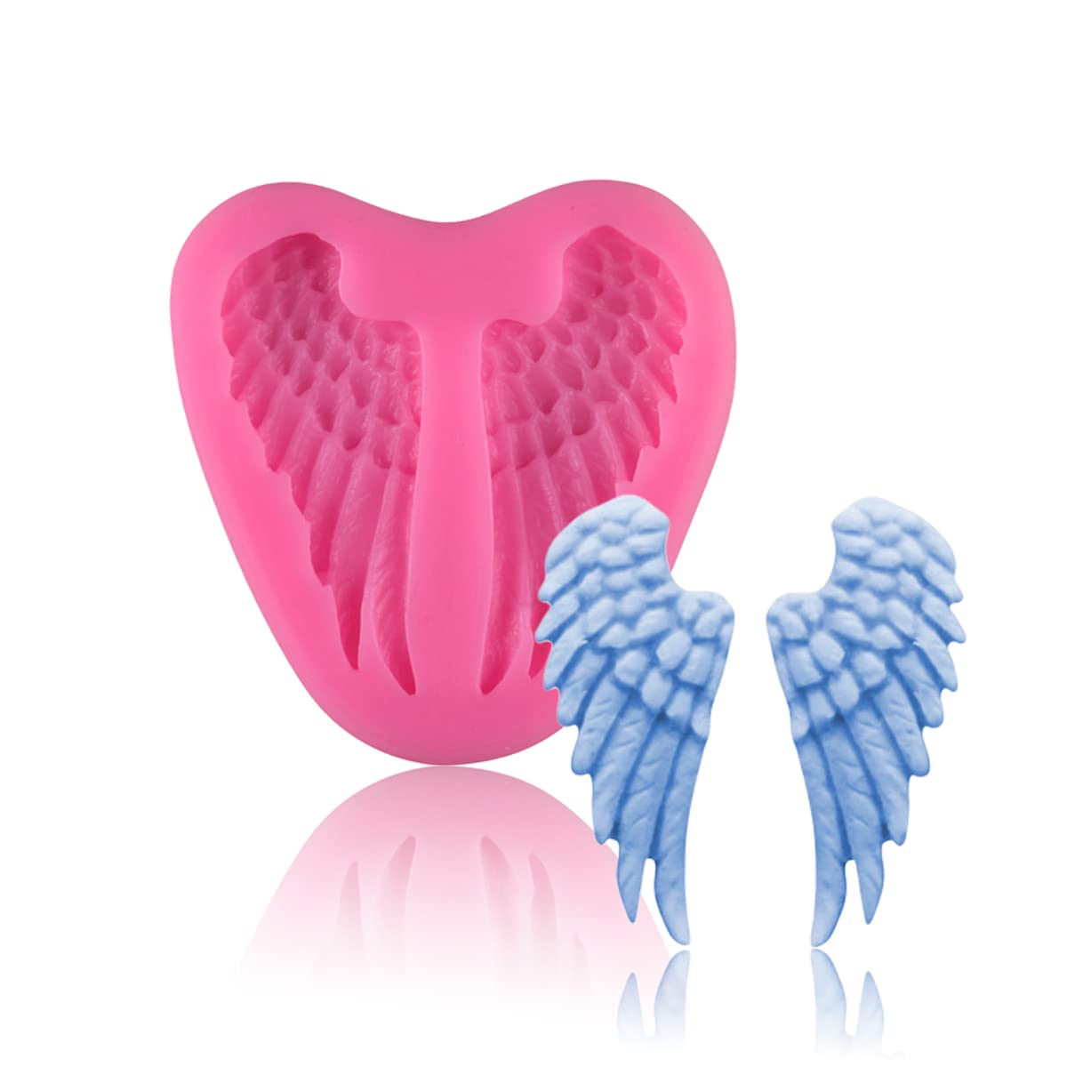 Angel Wings Silicone Mold - Food Grade Non-Stick Baking Molds for Sugar, Chocolate, Bread, Mousse, Jelly - Perfect for Cake Decorating, DIY Crafts & Party Desserts