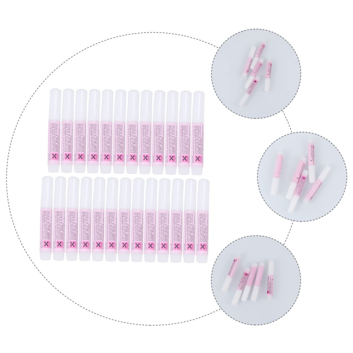 Beavorty 25pcs 2g Nail Art Glue - Strong Adhesive for Press on Nails, Acrylic Nails & Manicures - Safe Non-Toxic Formula - Perfect for Salon, Home DIY & Professional Nail Artists