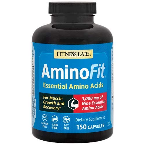 AminoFit Essential Amino Acids Supplement - Complete BCAA Blend for Muscle Growth, Recovery & Performance - 150 Capsules - Ideal for Athletes, Bodybuilders & Fitness Enthusiasts