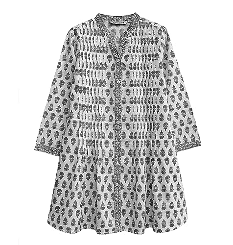 Black Grey Motif Print