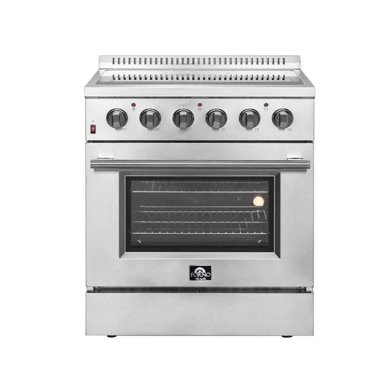 FORNO Galiano 30 Inch Electric Range with Convection Oven - Stainless Steel Built-in Stove FFSEL6083 30 - Perfect for Modern Kitchens & Home Cooking