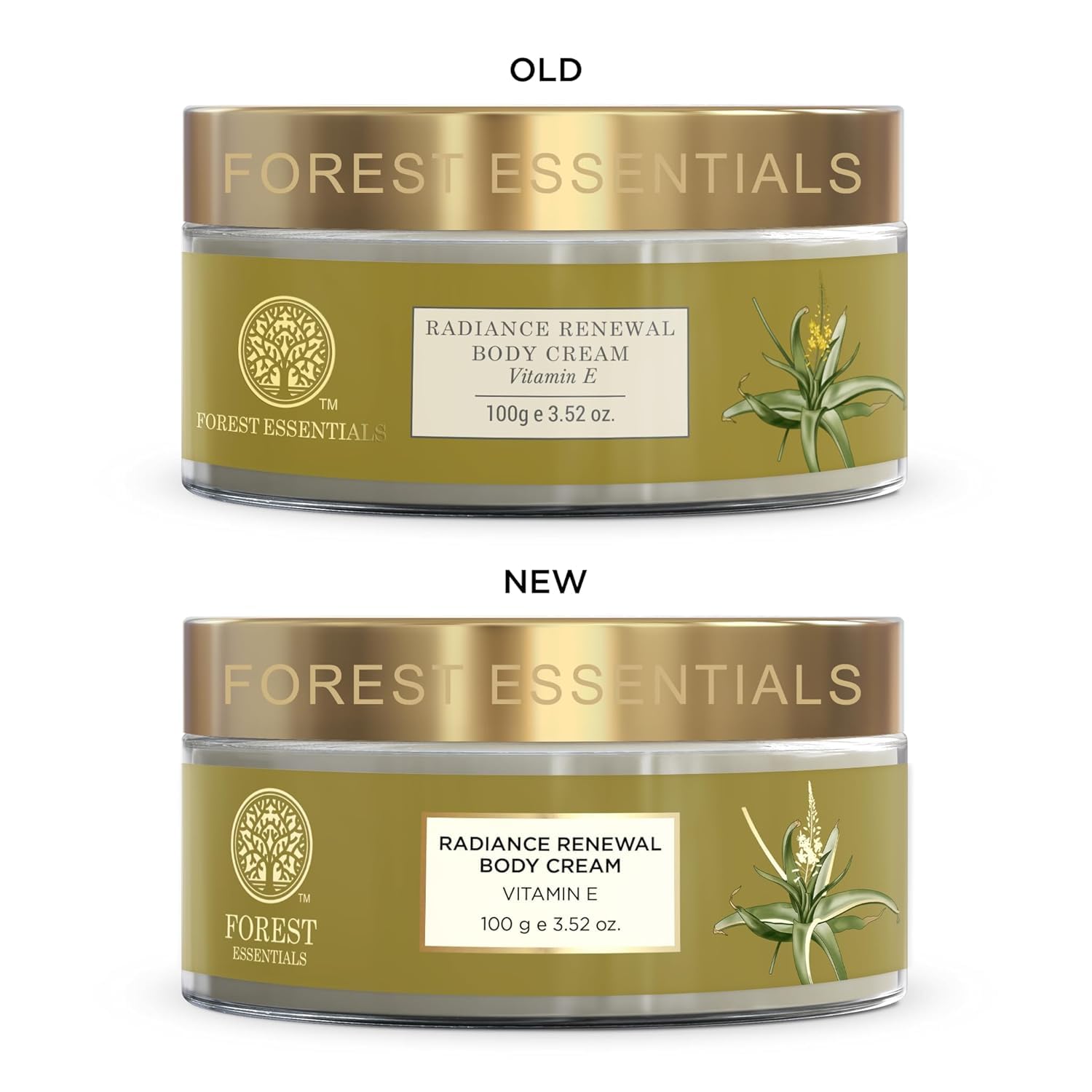 Forest Essentials Radiance Renewal Body Cream with Vitamin E & Shea Butter | Ayurvedic Moisturizer for Dry Skin | Deep Hydration & Glowing Skin Care | Perfect for Daily Use & Nighttime Skin Repair