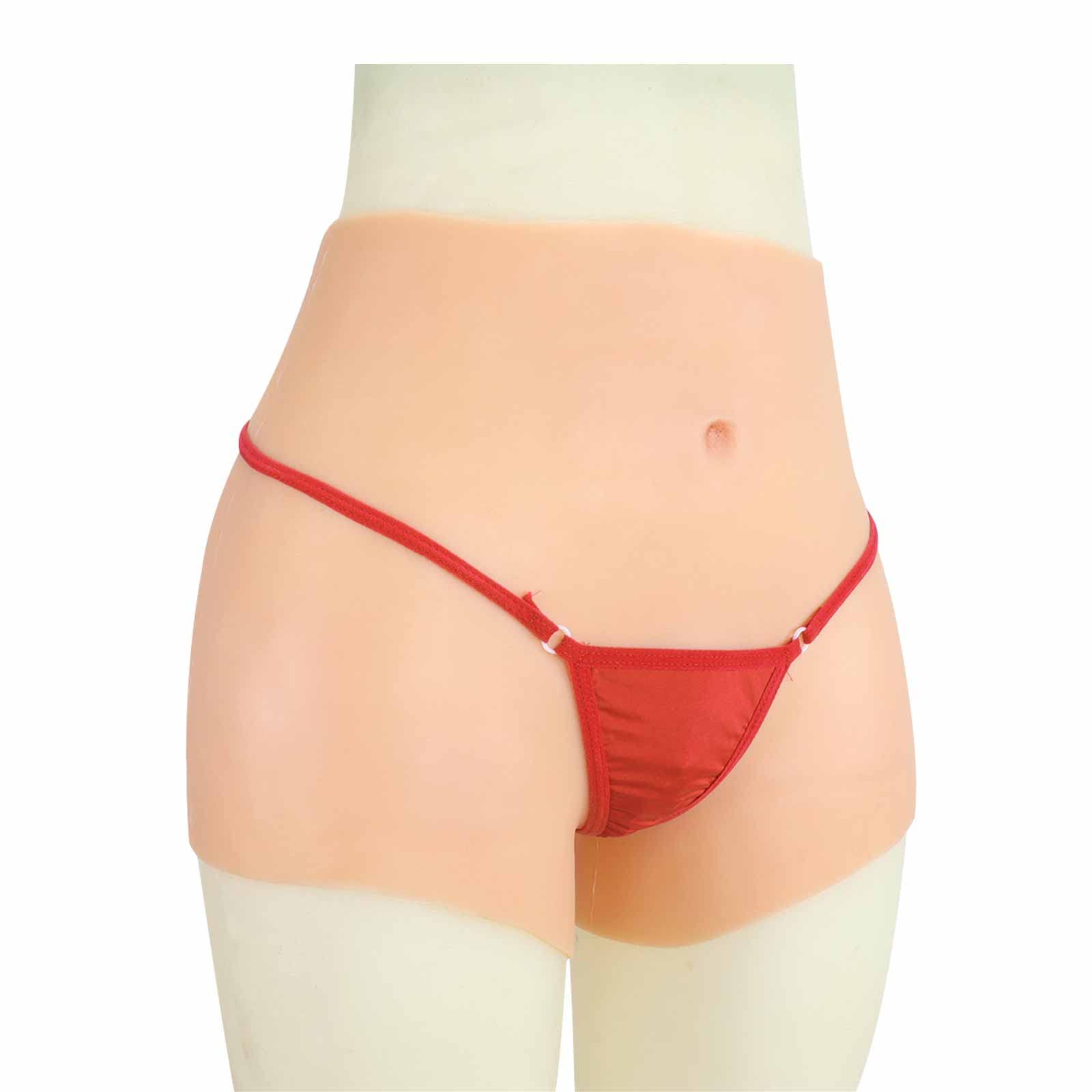 Realistic Silicone Sissy Panties - Fake Vagina Gaff Thong with Padded Push-Up Design for Crossdressing & Gender Transformation | Comfortable & Discreet Wear for Cosplay, Roleplay & Intimate Moments