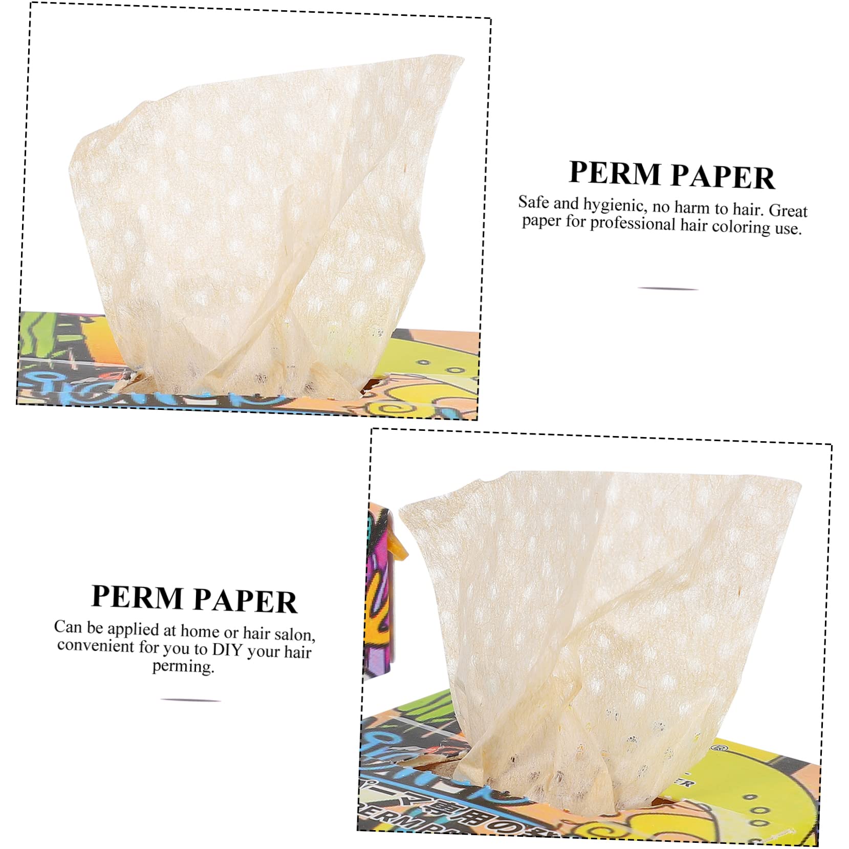 Minkissy 1200 Pcs Perm Paper Hair Curling Tissue - Salon Quality Hairdressing Styling Tool for End Curly Perm Stick & Packaging | Perfect for Salon Professionals & Home Hair Styling