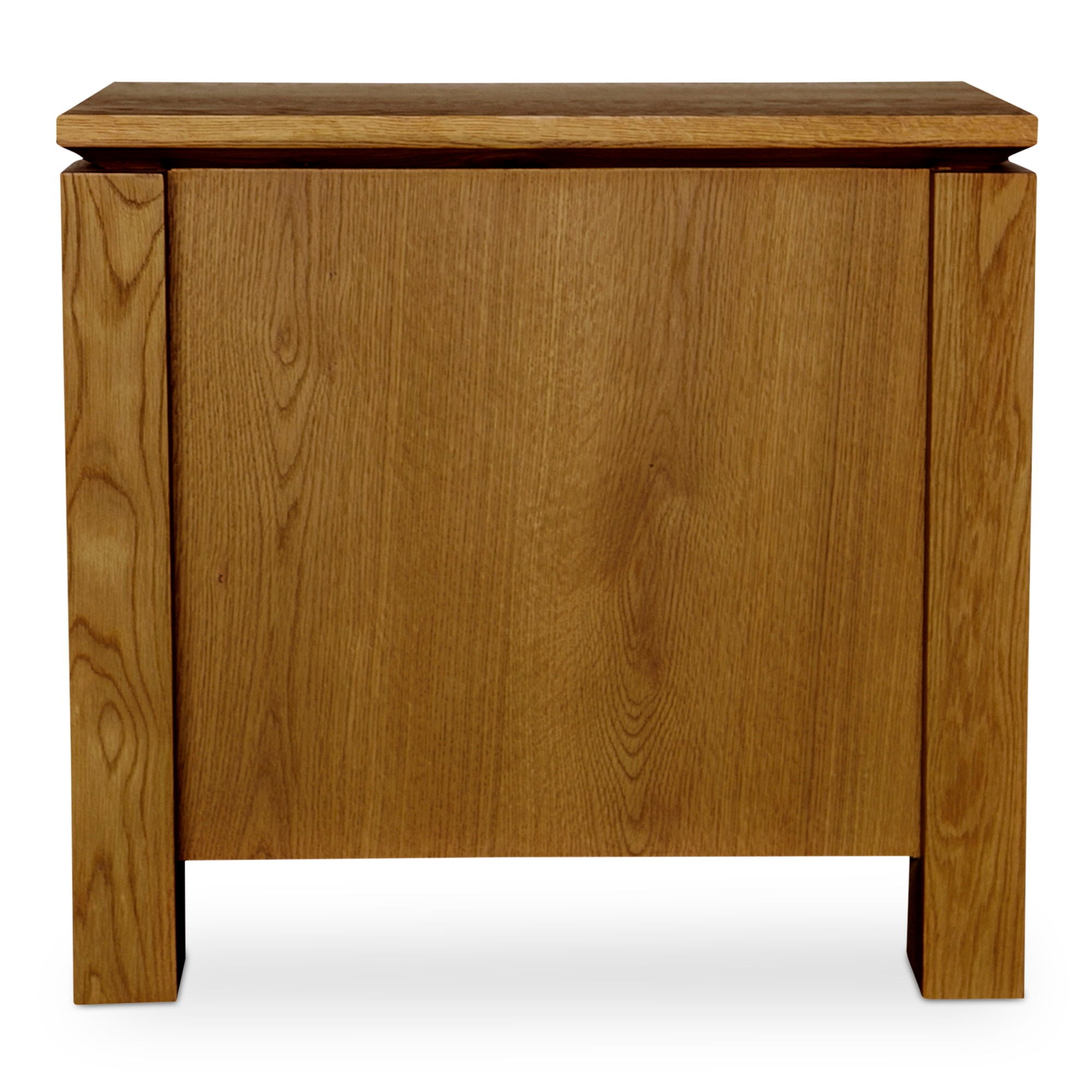 Brook Nightstand in Country Oak Finish - Rustic Bedside Table for Bedroom, Living Room, or Office
