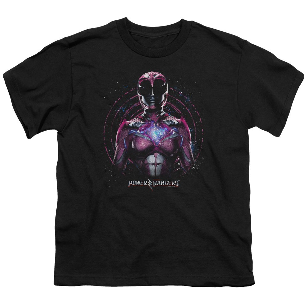 Power Rangers Pink Ranger Unisex Youth T-Shirt for Boys & Girls - Kids' Superhero Costume & Casual Wear for Halloween, Cosplay & Everyday Play