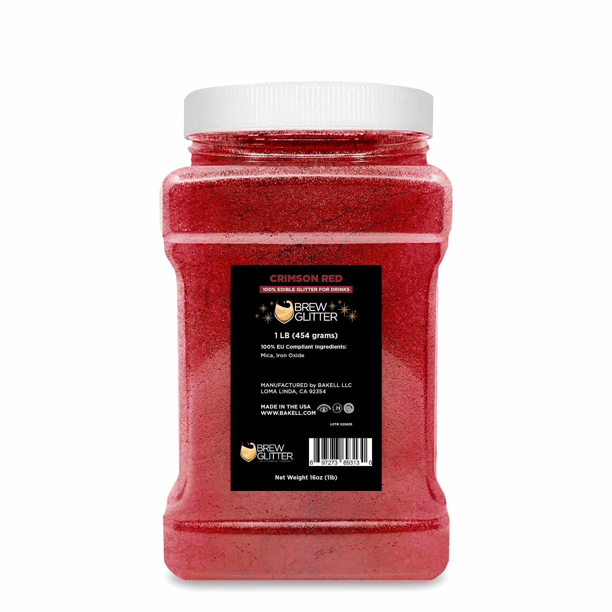 Crimson Red Brew Glitter® - EU Compliant Bulk Cosmetic Glitter for Soap Making, Bath Bombs & DIY Crafts | Safe, Vibrant & Sparkly