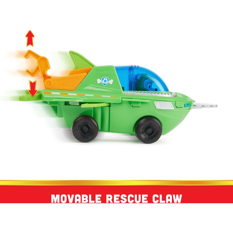 PAW Patrol Rocky Solid Aqua Themed Vehicle Toy - Water Rescue Play Set for Kids | Perfect for Bath Time, Pool Play & Outdoor Adventures