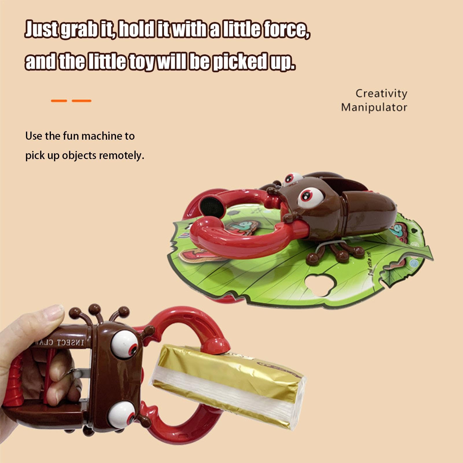 Mechanical Claw Grabber Toy Hand - Cute Cartoon Robot Arm Claw Grabber Tool for Kids - Fun Birthday & Holiday Gift - Perfect for Arcade Games, Parties, and STEM Learning Activities